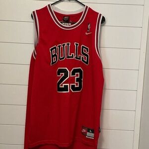 Nike Red Michael Jordan Bulls Jersey